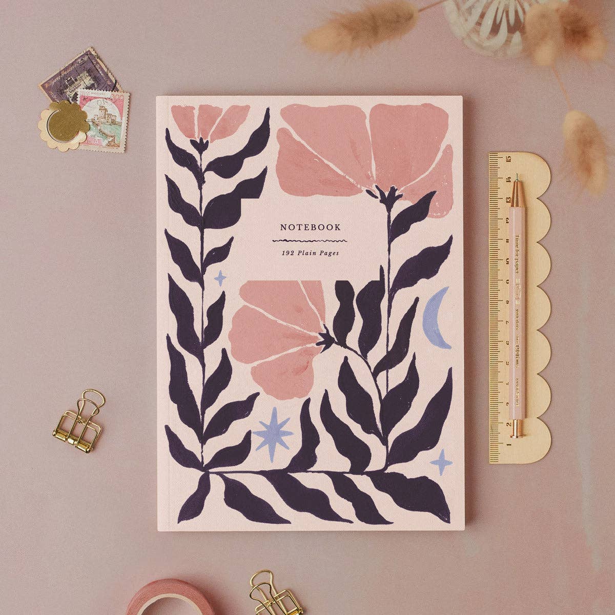 Sister Paper Co.- Botanical Notebook | Plain Page Journal | Blank Notebooks