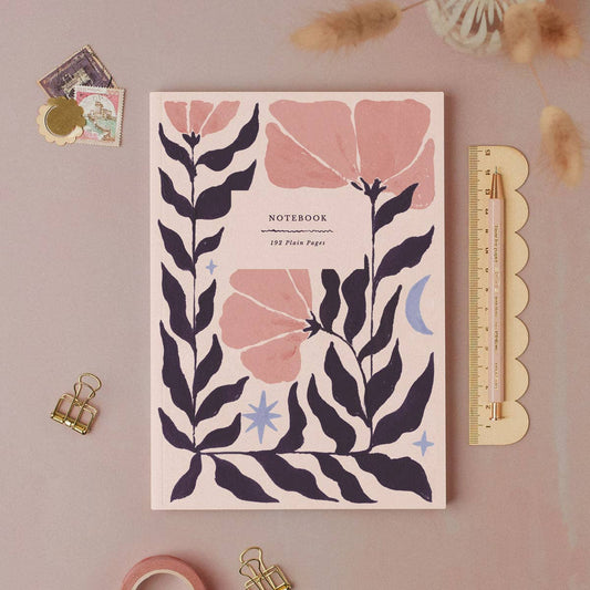 Sister Paper Co.- Botanical Notebook | Plain Page Journal | Blank Notebooks