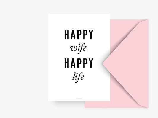 typealive - Postcard/ Happy Wife w/ Envelope
