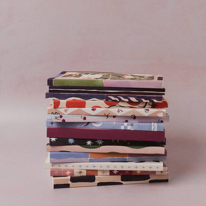 Sister Paper Co. - Blush Harlequin Notebook | Plain Page Journal | Notebooks