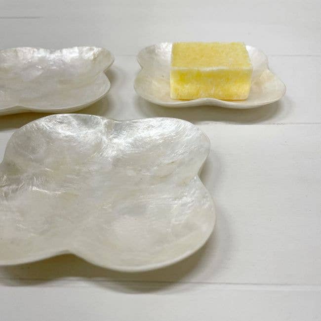 Schaaltje Schelp Capiz XS Wit