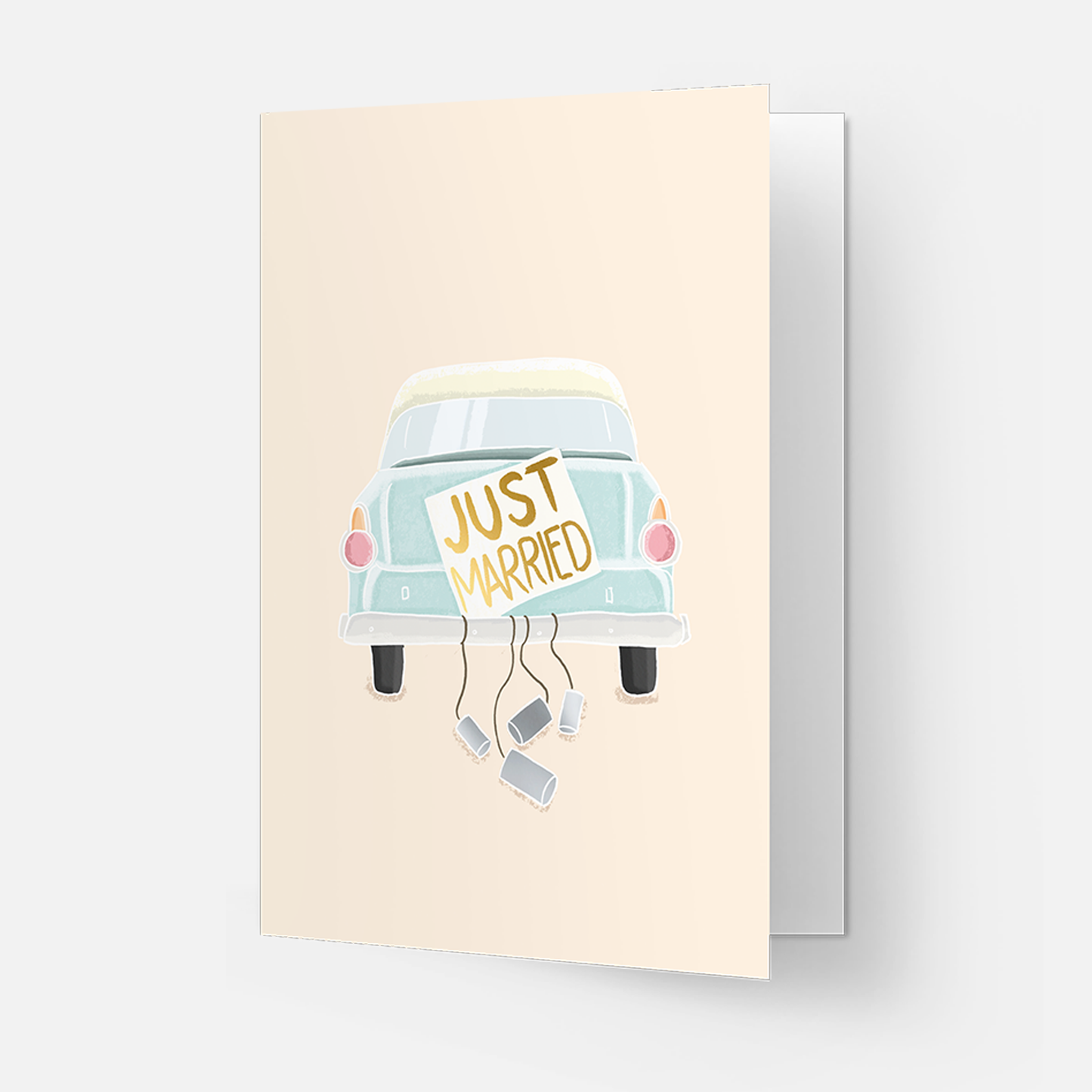 Kaart Blanche - Just Married - wedding greeting card