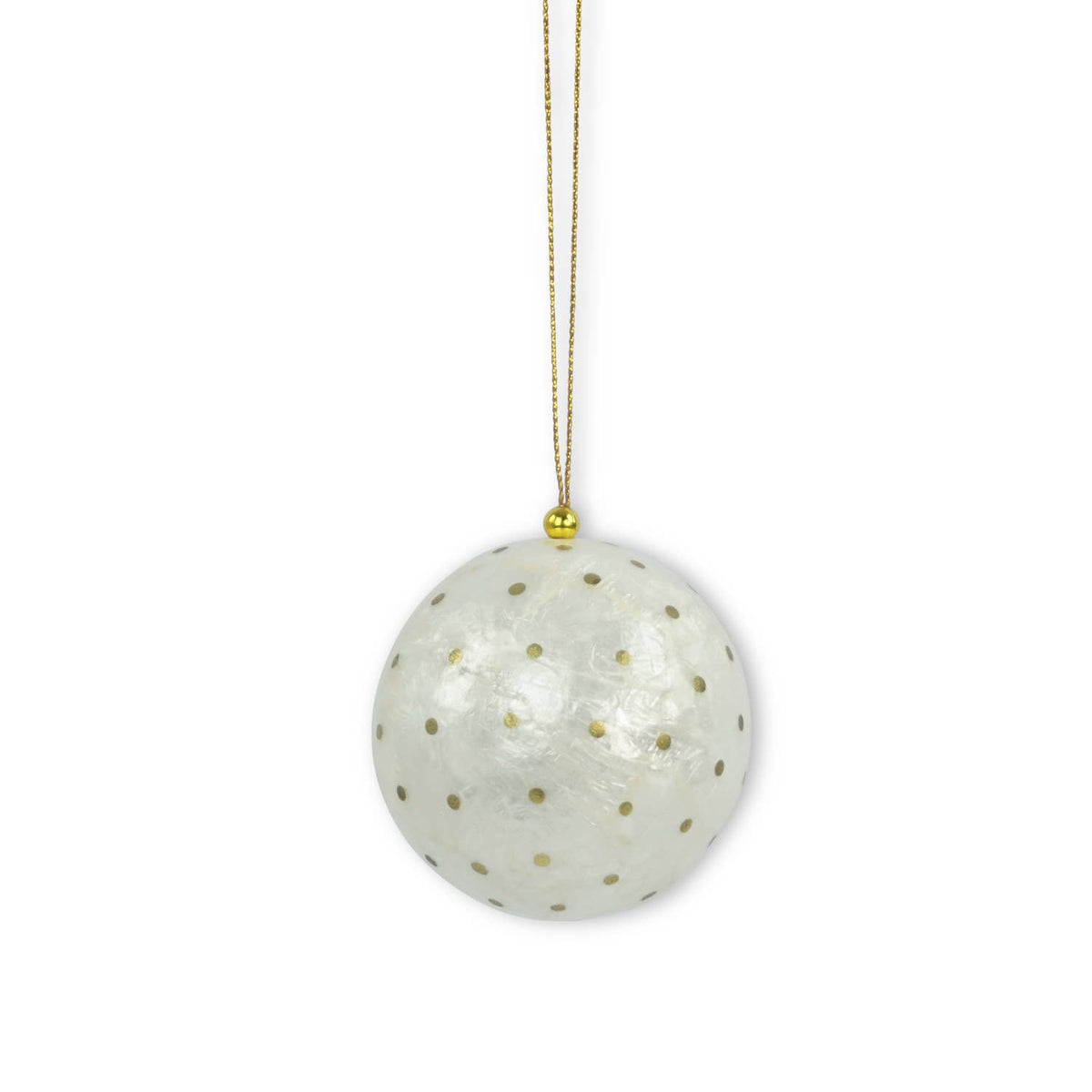 Kinta - X-Mas Ball Cap Dots w/ gold 6 cm