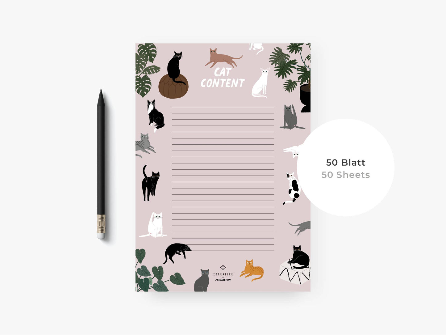 typealive - Notepad/Petisfaction “CATS”