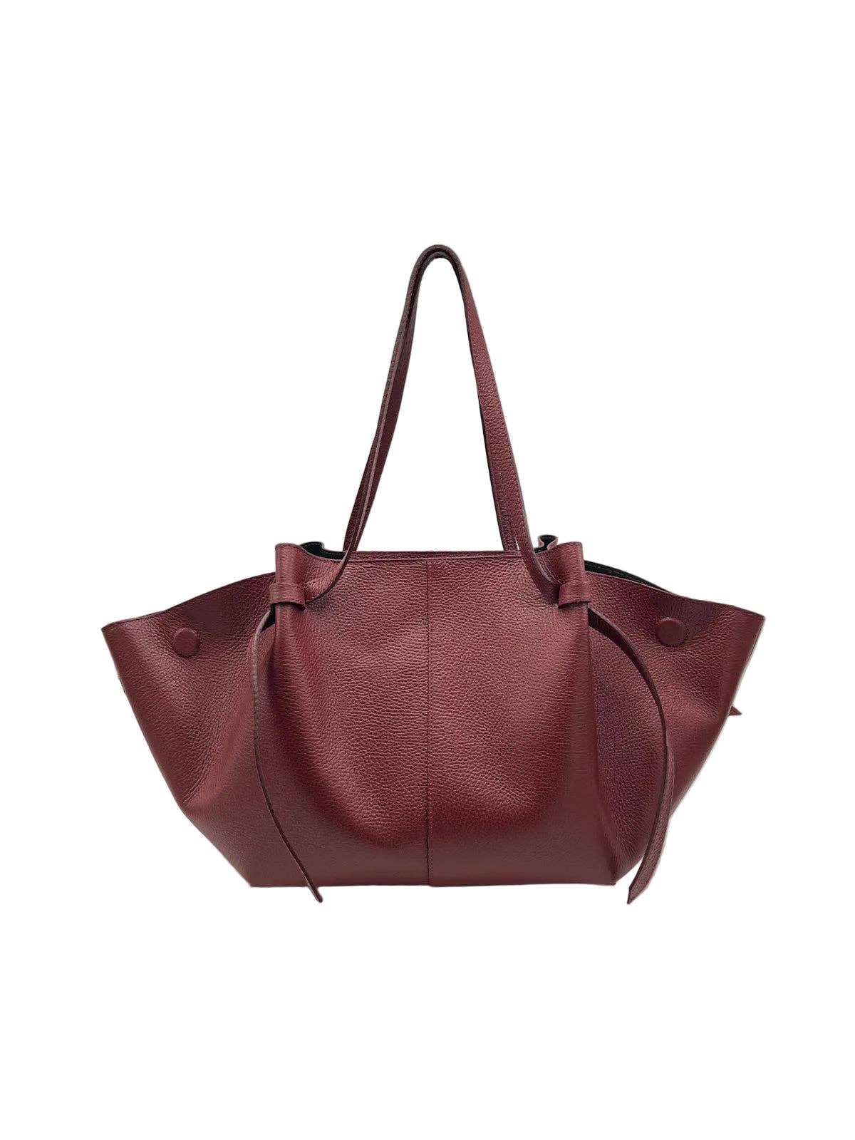 Suie Valentini srl - Genuine Leather Shopping Bag, Made in Italy, art. 112615New