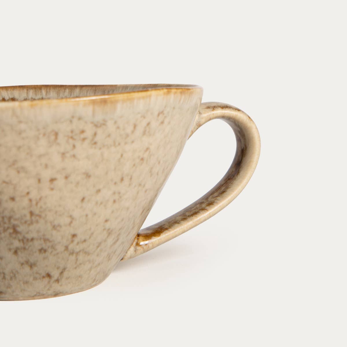 Mug | DAREL | short, beige | 0.25 l