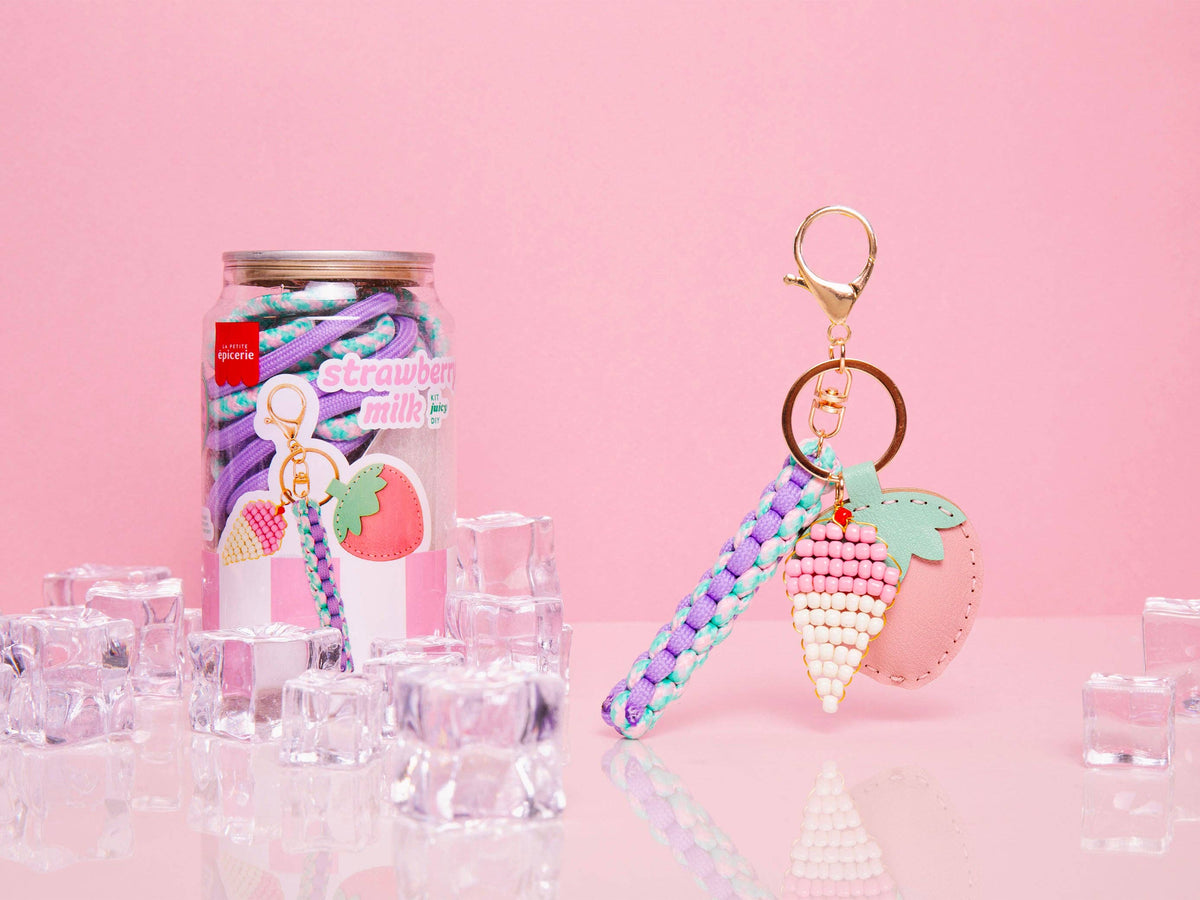 La Petite Épicerie - Can Bag Charm Kit Pshiiit - Strawberry Milk