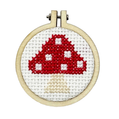 Mini Matchbox Kits - You're a Fungi! Mini Matchbox Cross Stitch Kit