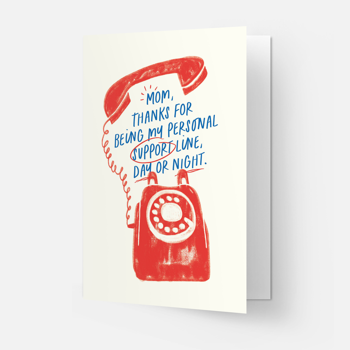 Kaart Blanche - Support line - greeting card