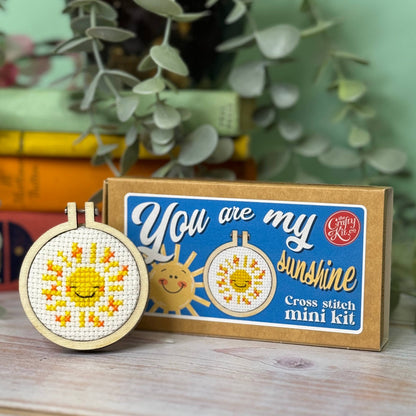 Mini Matchbox Kits - You Are My Sunshine Mini Matchbox Cross Stitch Kit