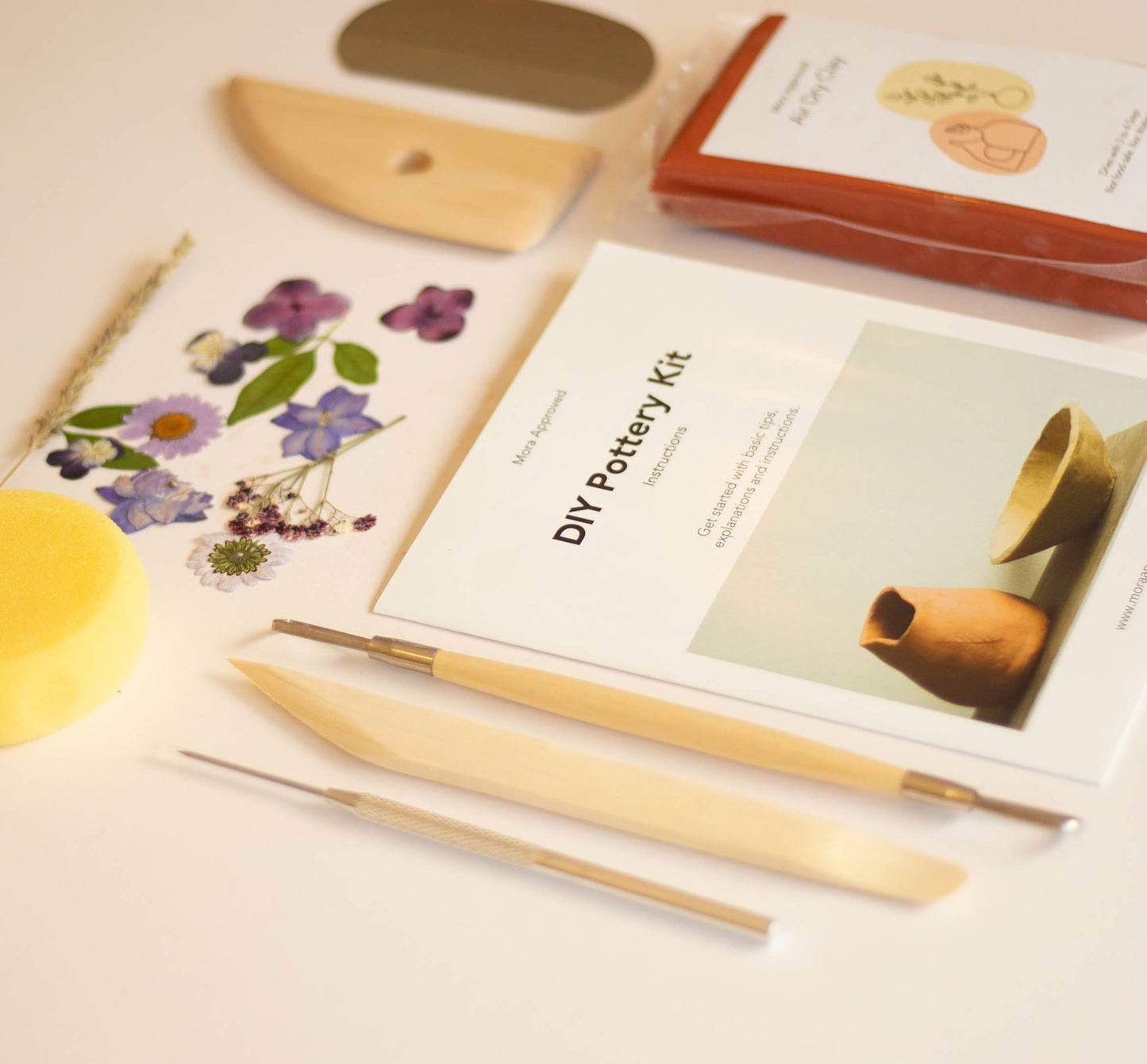 DIY Kits by Mora Approved -  Kintsugi, Pottery & Art - DIY Pottery Kit – Air Dry Clay Starter Set  
