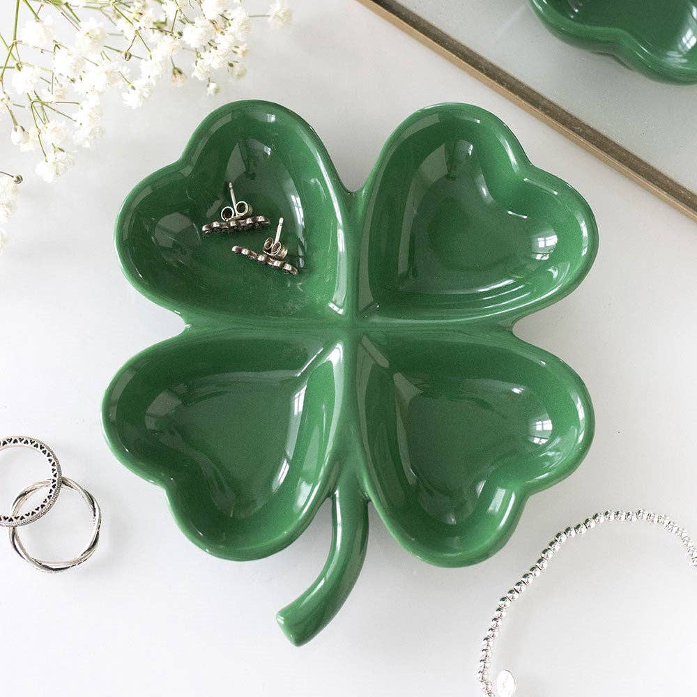 Something Different - Lucky Four-Leaf Clover St. Patrick's Day Trinket Tray
