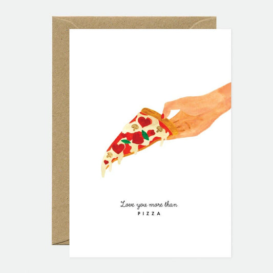 ALL THE WAYS TO SAY - Europe - Love you pizza - Greeting card