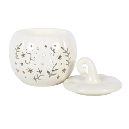 Something Different - Cream Folk Pumpkin Oil Burner and Wax Warmer