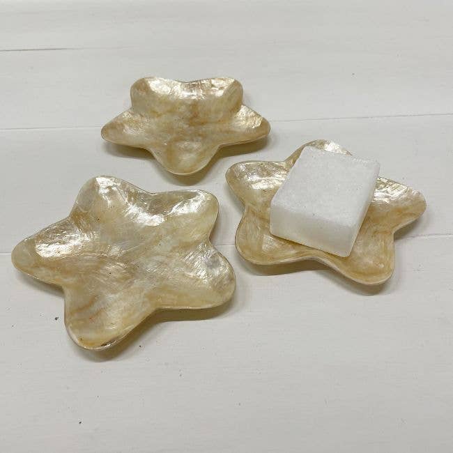 Schaaltje Schelp Capiz XS Goud