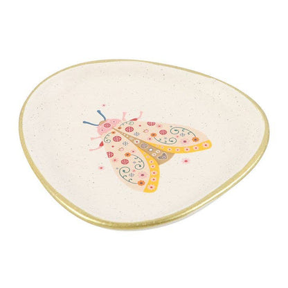 Something Different - Floral Moth Trinket Dish