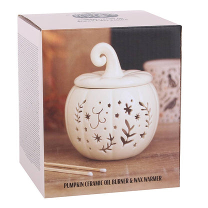 Something Different - Cream Folk Pumpkin Oil Burner and Wax Warmer