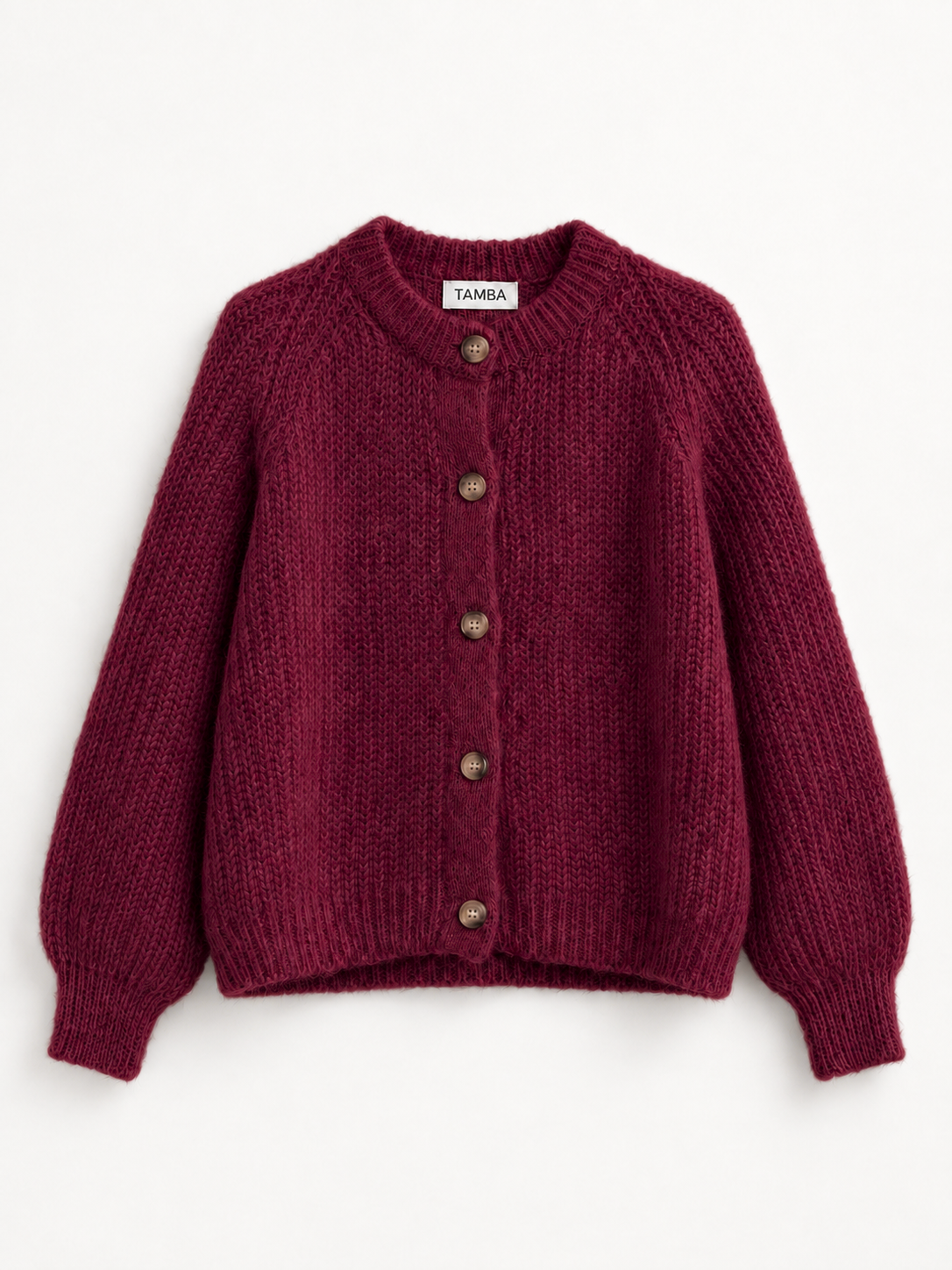 TAMBA - Mohair cardigan with button placket