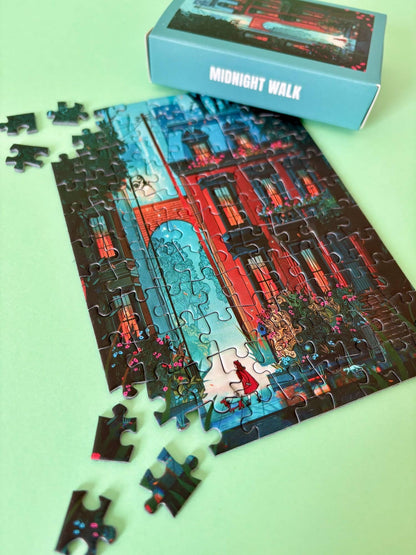 Piecely Puzzles - Mini-Puzzle Midnight Walk, 99 pieces