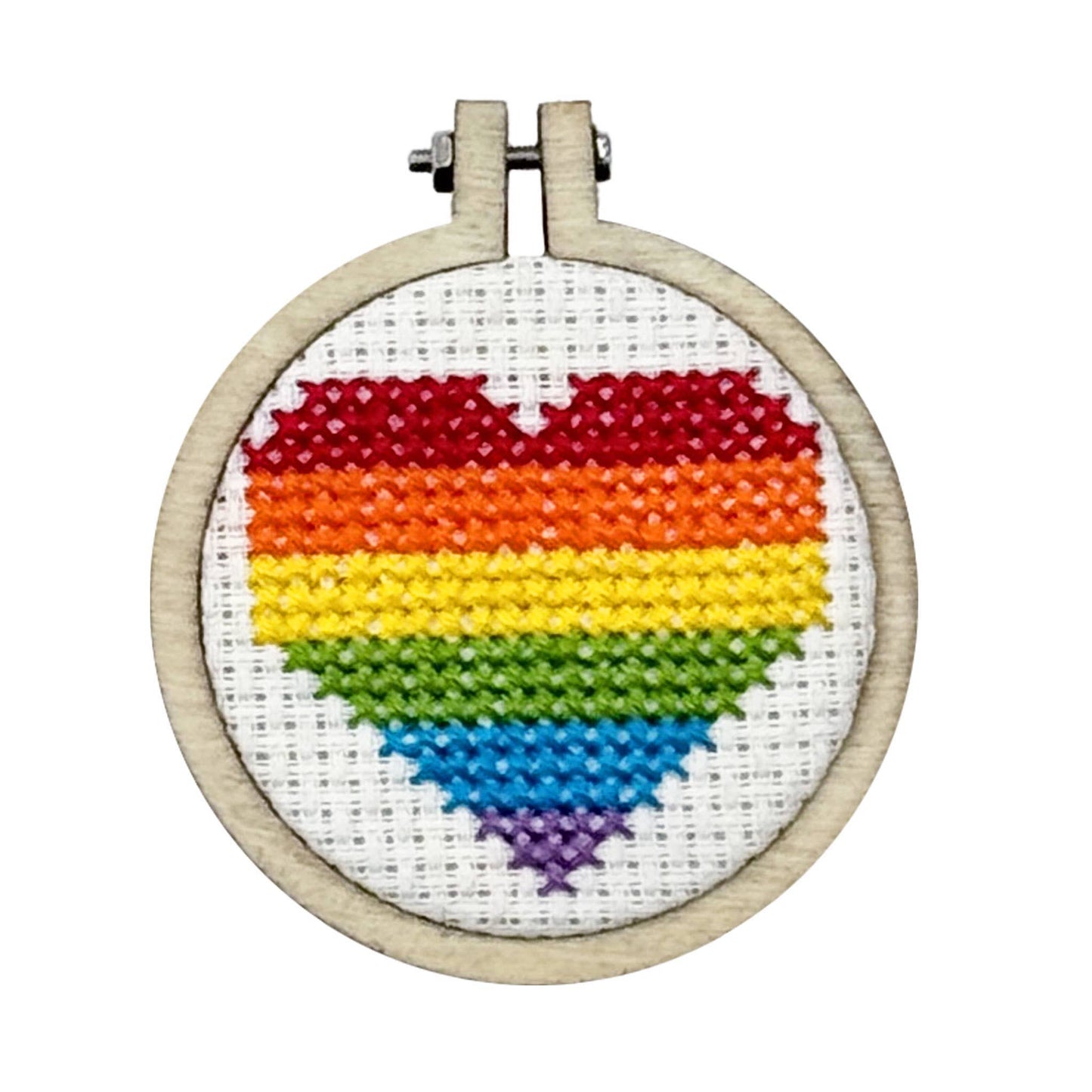 Mini Matchbox Kits - No Labels, Just Love Mini Matchbox Cross Stitch Kit