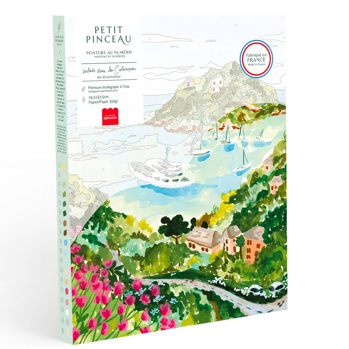 La Petite Épicerie - Number Painting Kit - Les Calanques by Sabina Fenn
