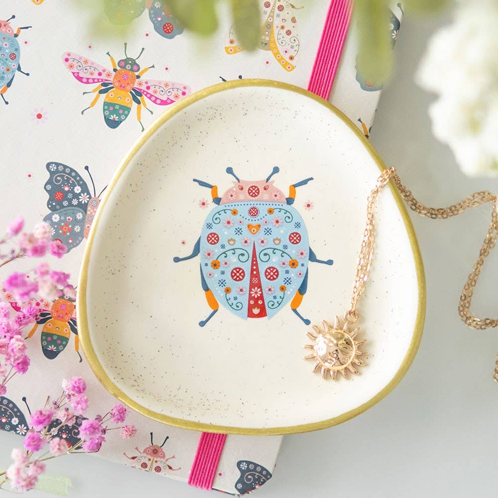 Something Different - Floral Ladybird Trinket Dish