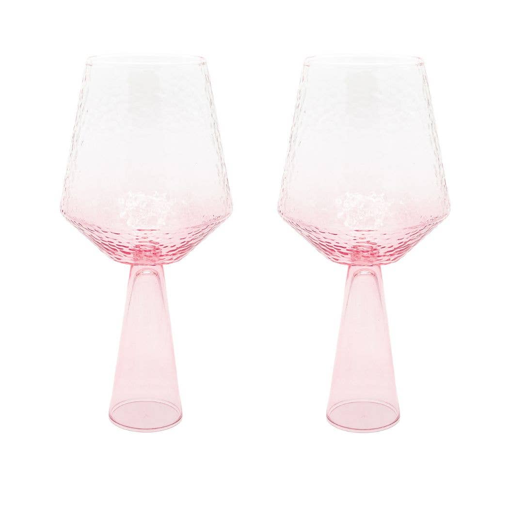 Brût Home and Glassware - Wine Glass Claude | Set of 2 | Wine glass set | pink
