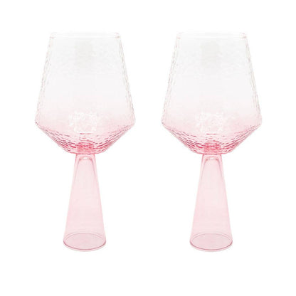 Brût Home and Glassware - Wine Glass Claude | Set of 2 | Wine glass set | pink