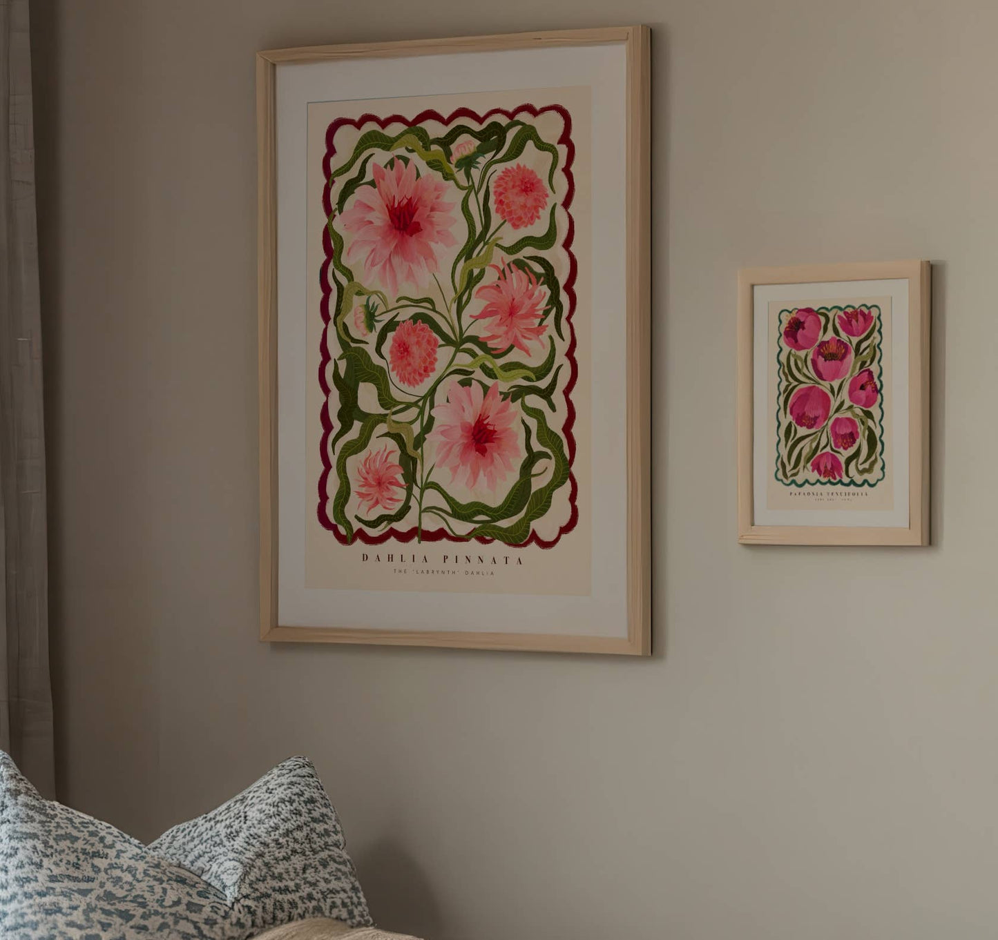 Kate Fox Design - The Dahlia, Art Print, Colourful Art, Fun Art, Home Decor