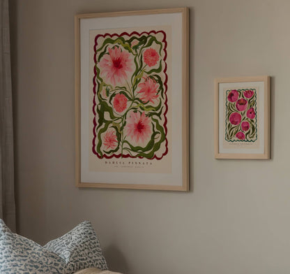 Kate Fox Design - The Dahlia, Art Print, Colourful Art, Fun Art, Home Decor