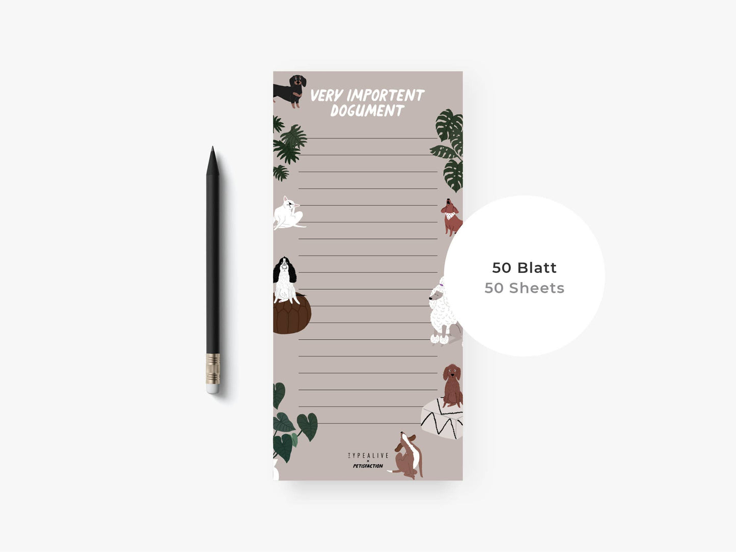 typealive - Notepad “small”/Petisfaction “Dogs”