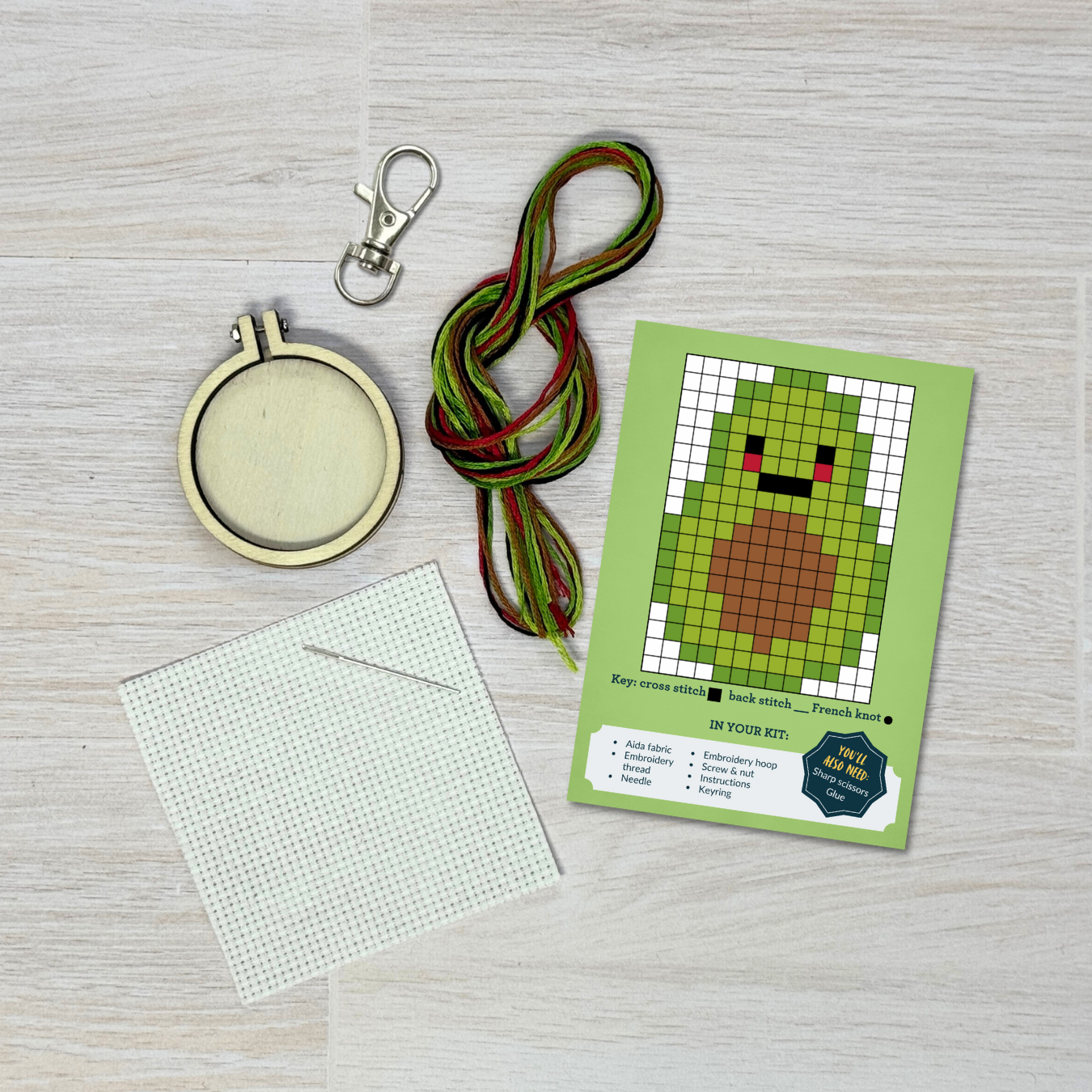 Mini Matchbox Kits - Avo Great Day! Mini Matchbox Cross Stitch Kit
