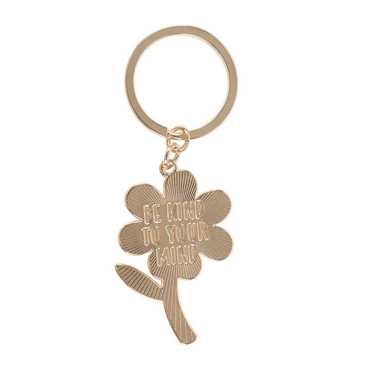 Something Different - Be Kind to Your Mind Flower Keyring