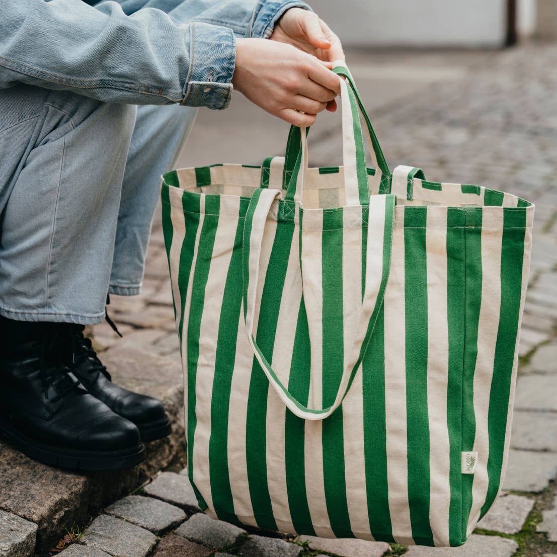 OMOM - Striped tote bag Original - several colors