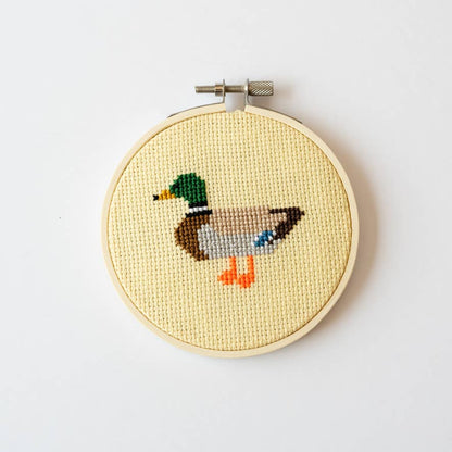 Cotton Clara Craft Kits & Supplies - Duck Cross Stitch Kit for Beginners
