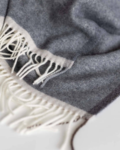 MoST - Merino/cashmere Throw Blanket MILANO Grigio Orlo