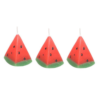 Something Different - Set of 3 Watermelon Shaped Candles