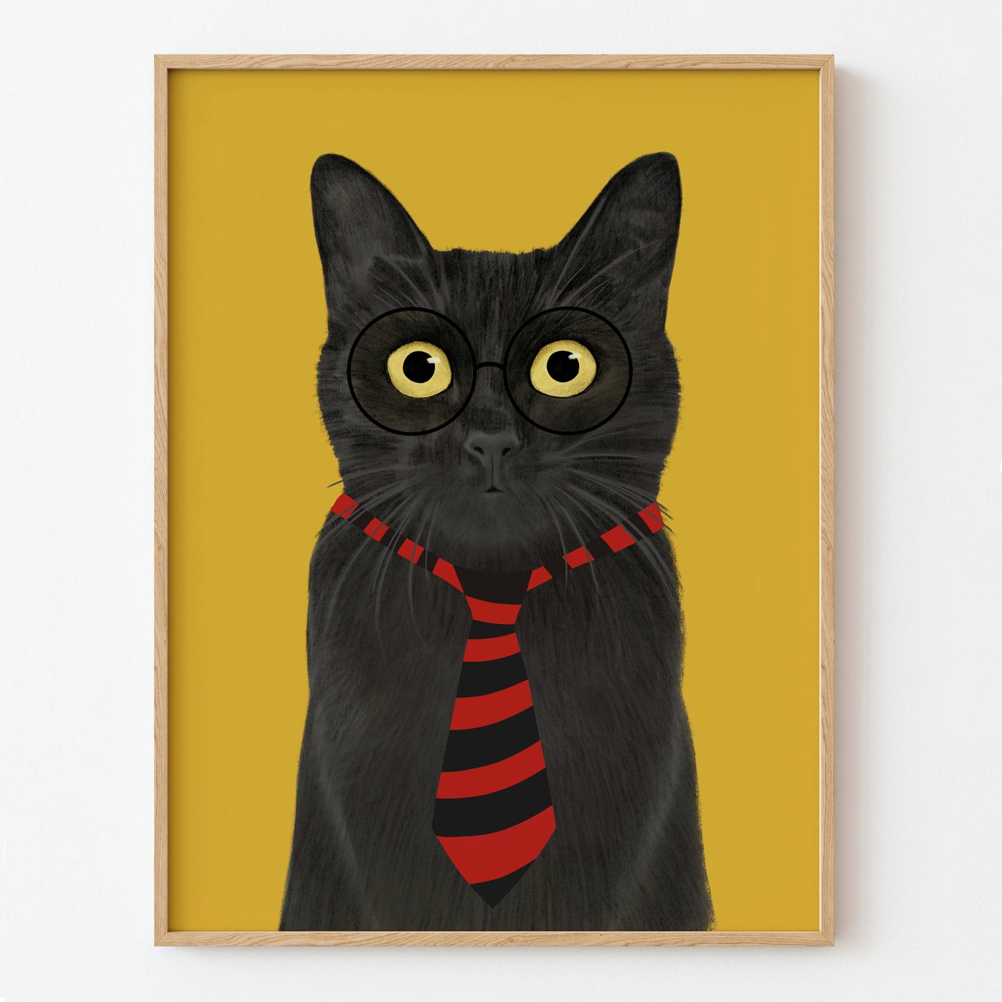 El buen limón -  "Black cat" art Print
