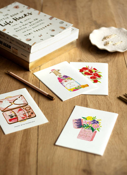 ALL THE WAYS TO SAY - Europe - Flower Lighter - Birthday Greeting card - Gold foil