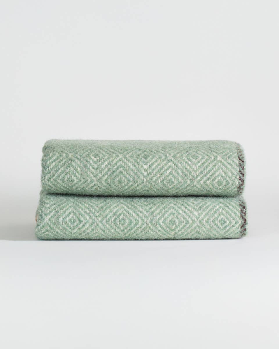 MoST - Wool Throw Blanket VENEZIA Mint