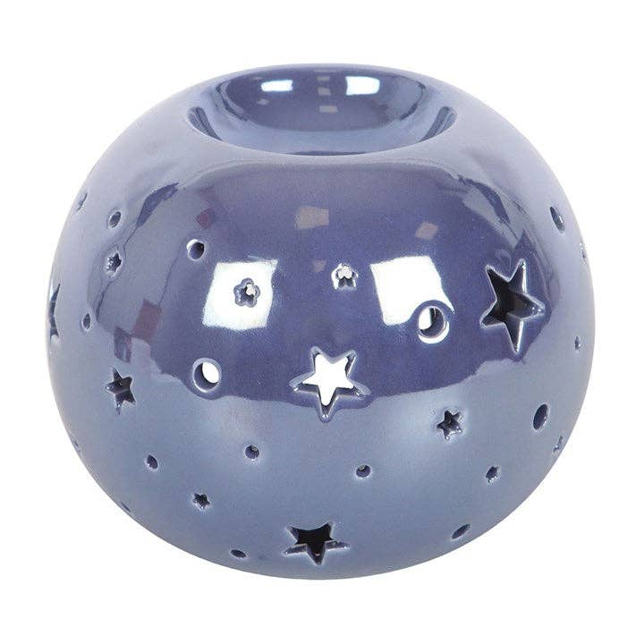 Something Different - Purple Iridescent Star Oil Burner and Wax Warmer