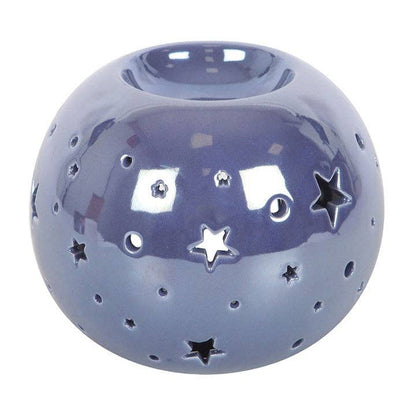 Something Different - Purple Iridescent Star Oil Burner and Wax Warmer