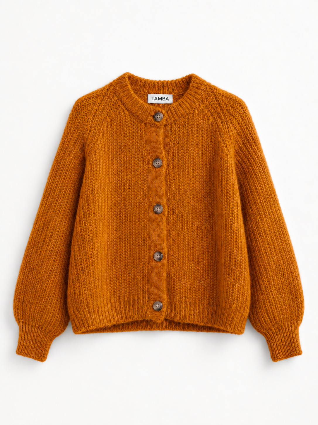 TAMBA - Mohair cardigan with button placket