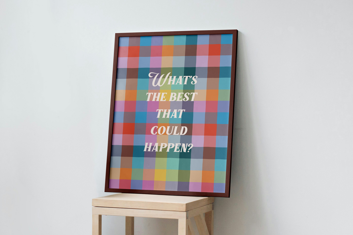 Color Gingham Print