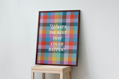 Color Gingham Print