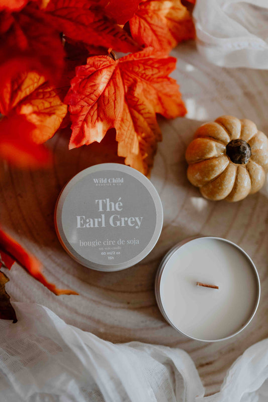 WILD CHILD Bougies & Co - “Earl Grey Tea” - Natural scented candle - 15h