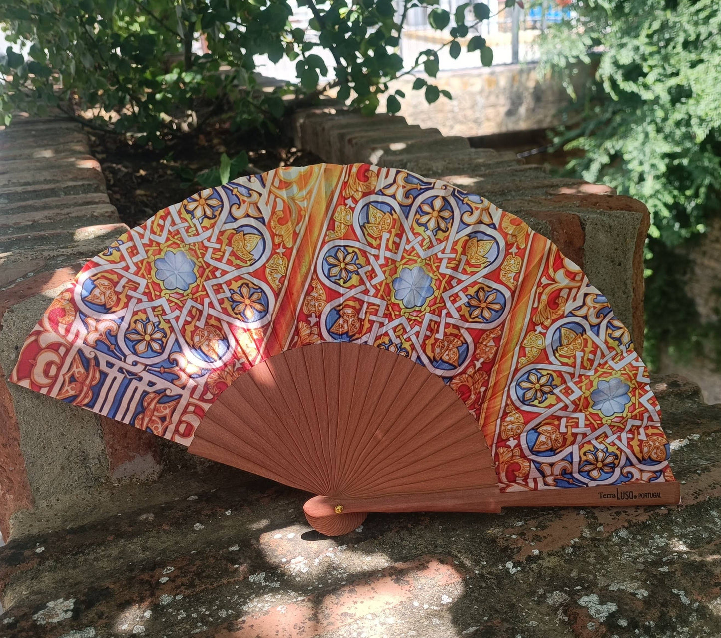 Terra Lusa - Stained Glass Fan