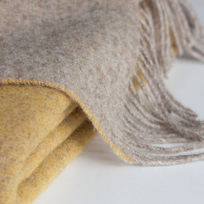 MoST - Wool Throw Blanket HONEY MUSTARD