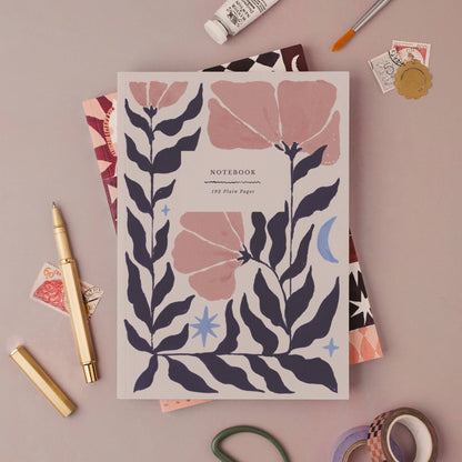 Sister Paper Co.- Botanical Notebook | Plain Page Journal | Blank Notebooks