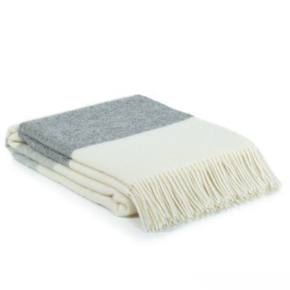 MoST - Wool Throw Blanket AGATHA gray